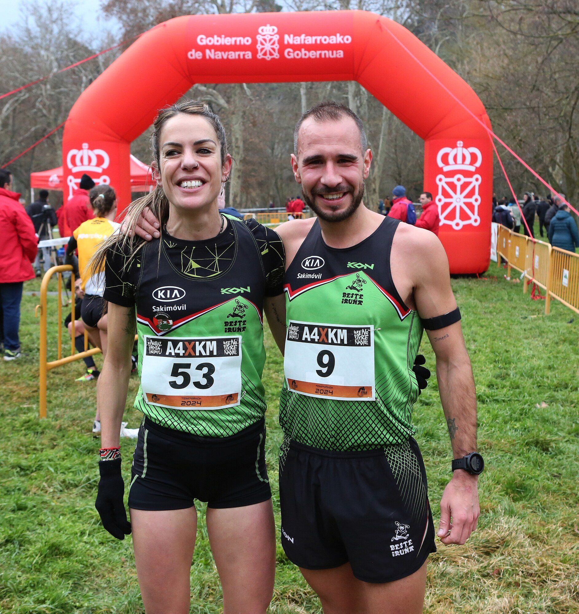 Maitane Melero y Andoni Acebedo se imponen en el Campeonato Navarro en Estella
